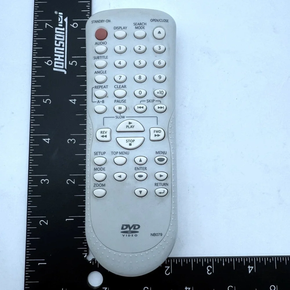 DVD Player‎ Remote Control NB079 Replacement Universal Remote- back cip broke
